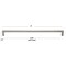 Gliderite Hardware 12-5/8 in. Center to Center Solid Square Bar Pull Satin Nickel 21683-320-SN-1 - alternate 4